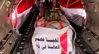 Mısır Hava Kuvvetleri Gazze'ye Yardım Ulaştırdı