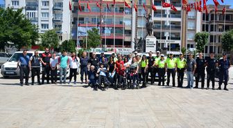 Engelliler Haftası'nda Engelliler Polis Araçlarıyla Tur Attı