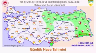 9 İl İçin Yerel Kuvvetli Sağanak Uyarısı