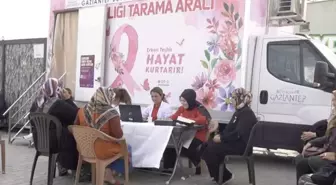 Gaziantep'te Mobil Mamografi Aracıyla Kanser Taraması Yapıldı