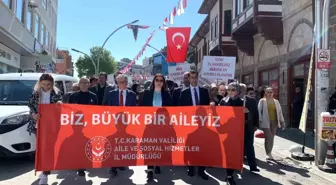 Karaman'da 'Ailemiz İstikbalimiz' Temalı Yürüyüş Düzenlendi