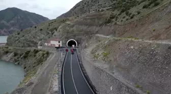 Erzurum-Artvin kara yolu üzerindeki Pirinkayalar Tüneli güvenli bir yol ve tasarruf sağlıyor