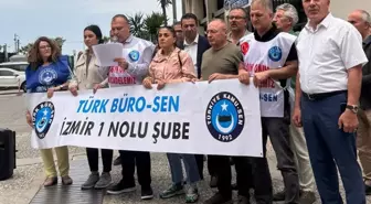 Türk Büro-Sen İzmir'de Sosyal Güvenlik Haftası dolayısıyla açıklama yaptı