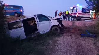 Konya'da trafik kazası: 2 kişi yaralandı