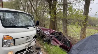 Tokat'ta iki otomobil çarpıştı, 1 kişi yaralandı