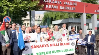 Sakarya'da İsrail'in devlet olarak tanınması kararı protesto edildi