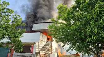 Antalya'nın Kumluca ilçesinde çıkan yangın iki evi küle döndürdü