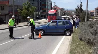 Samsun'da otomobilin çarptığı yaya yaralandı