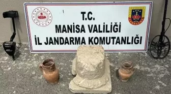 Manisa'da Kaçak Kazı Operasyonunda Tarihi Eserler Ele Geçirildi