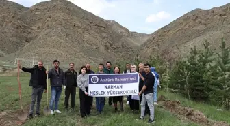 Atatürk Üniversitesi Narman Meslek Yüksekokulu'nda Fidan Dikimi Etkinliği