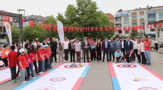 Atatürk'ü Anma ve Termal Turizm Festivali kapsamında Floor Curling Turnuvası düzenlendi