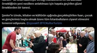 Emine Erdoğan, Şule Yüksel Şenler Vakfı Kitap ve Kültür Günleri'ni övdü