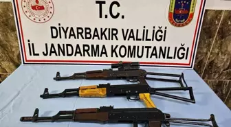 Diyarbakır'da 3 AK-47 Kalaşnikof Piyade Tüfeği Yakalandı