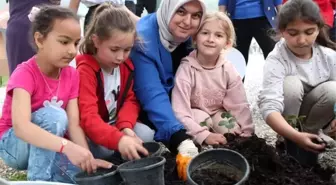 Düzce'de Kurtsuyu Anaokulu ve İlkokulu Öğrencilerine Organik Tarım Eğitimi Verildi