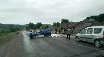 Zonguldak'ta patpat motoru kaza yaptı, 3 kişi yaralandı