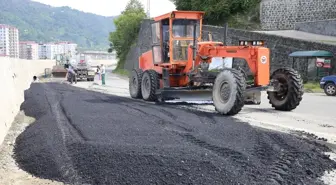 Arhavi'de Kapisre Köprüsü Kavşağı genişletme çalışmaları sürüyor