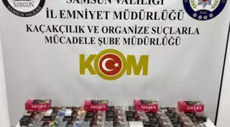 Samsun'da 11 Bin Adet Doldurulmuş Makaron Ele Geçirildi