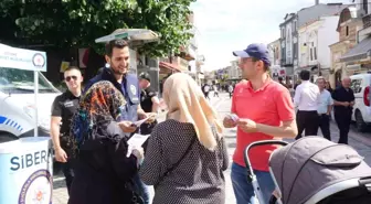 Edirne'de SİBERAY ekipleri yasa dışı bahis oyunları hakkında bilgilendirme çalışması yaptı