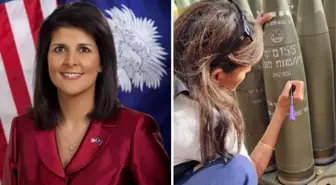 ABD'nin eski BM Temsilcisi Nikki Haley İsrail'de top mermisine 'Bitirin onları' yazdı