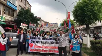 Akyazı'da Filistin ve Doğu Türkistan için etkinlik düzenlendi