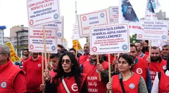 İşçiler Fransa Başkonsolosluğu önünde eylem yaptı