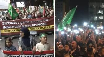 İstanbul'da İsrail Başkonsolosluğu önünde protesto