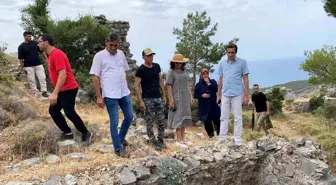 Bozyazı Kaymakamı Softa Kalesi yol çalışmalarını inceledi