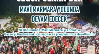 Beytül Makdis Derneği ve Mavi Marmara Kadın Kolları tarafından düzenlenecek anma programı