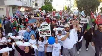 Samsun'da Filistin'e Destek Yürüyüşü Gerçekleştirildi