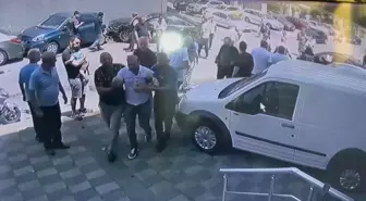 Ataşehir'de Tamir Edilen Otomobilin Kazası Güvenlik Kamerasına Yansıdı