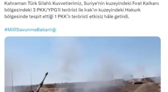 MSB'den PKK/YPG'li teröristlere operasyon