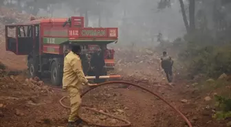 Orhaneli ilçesinde çıkan orman yangını büyümeden söndürüldü