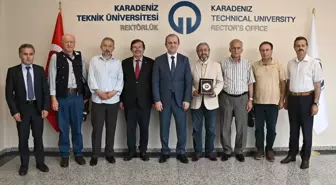 Avrasya Basın Yayın Birliği Trabzon Şube Başkanı KTÜ Rektörü Prof. Dr. Hamdullah Çuvalcı'yı ziyaret etti