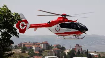 Beypazarı'nda Kalp Krizi Geçiren Kişi Ambulans Helikopterle Hastaneye Sevk Edildi