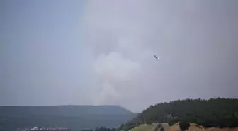 Çanakkale'de Orman Yangını Söndürme Çalışmaları Devam Ediyor