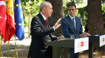 İspanyol muhabirin sorusu Cumhurbaşkanı Erdoğan'ı sinirlendirdi: Başını sallama, bak ben sallamıyorum