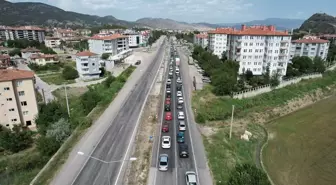 D 100 Karayolunda Bayram Tatili Trafik Yoğunluğu