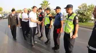 Alanya Kaymakamı Fatih Ürkmezer Trafik Denetimine Katıldı