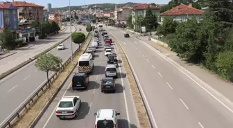 Kurban Bayramı Tatili Dolayısıyla Ankara-Samsun Kara Yolunda Trafik Yoğunluğu