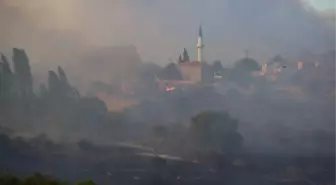 Çanakkale'de çöplükte çıkan yangın ormana sıçradı, 1 mahalle tahliye edildi