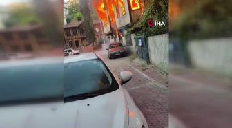 Samsun'da İş Hanında Çıkan Yangın Korkuttu