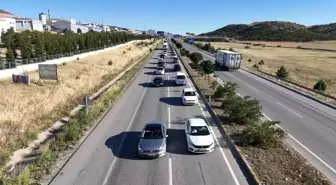 Ulaşımda 43 ilin geçiş güzergahı Kırıkkale'de dron ile havadan görüntülendi