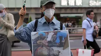 Japonya'da İsrail'in Gazze Şeridi'ndeki Soykırıma Karşı Protesto