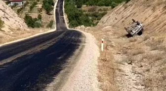 Elazığ'da Otomobil Takla Attı