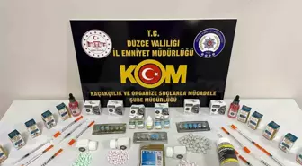 Düzce'de vücut geliştirme ve cinsel güç artırıcı ilaç operasyonu