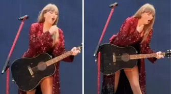 Ünlü şarkıcı Taylor Swift, konserinde yanlışlıkla böcek yuttu