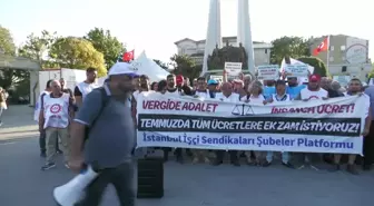 İstanbul İşçi Sendikaları Şubeler Platformu, Asgari Ücrete Zam Talebiyle Açıklama Yaptı