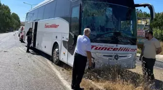 Malatya'da yolcu otobüsünün çarptığı minibüsün sürücüsü yaralandı