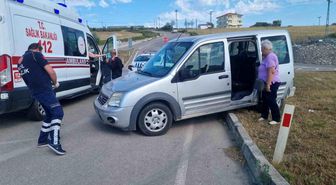 Sinop'ta trafik kazasında 2 kişi yaralandı