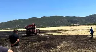 Burdur'da Biçerdöver Yangını: 1 Dekar Tarım Arazisi Yandı